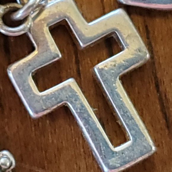 Charm Bracelet - Heart, Cross, and Clover - Picture 5 of 6